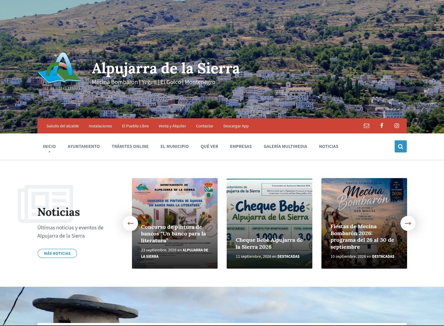 Web del Ayuntamiento de Alpujarra de la Sierra